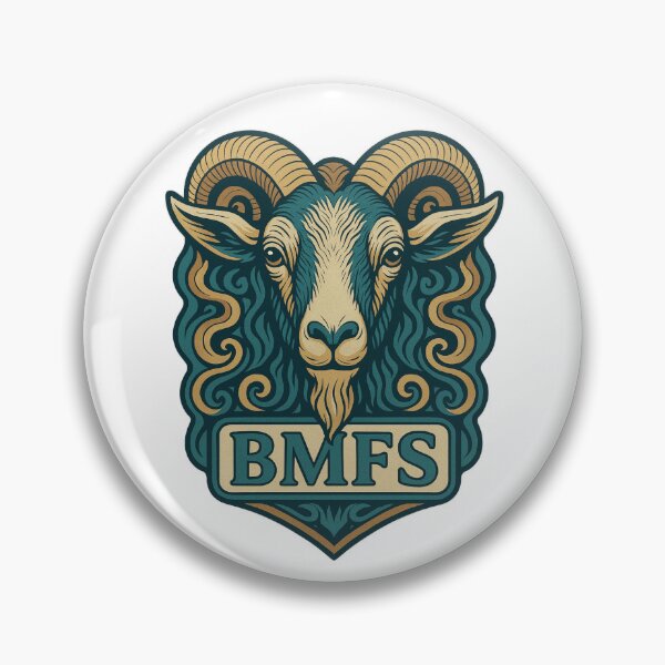 Item preview, BMFS Goat – Teal & Earth Tone Colorway designed and sold by Bayou Bill.