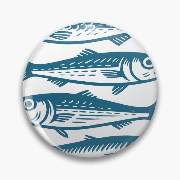 Item preview, Sardines Nautical Fish Print Marine Ocean Sea designed and sold by kilosdesignstudio.