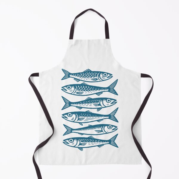Item preview, Sardines Nautical Fish Print Marine Ocean Sea designed and sold by kilosdesignstudio.