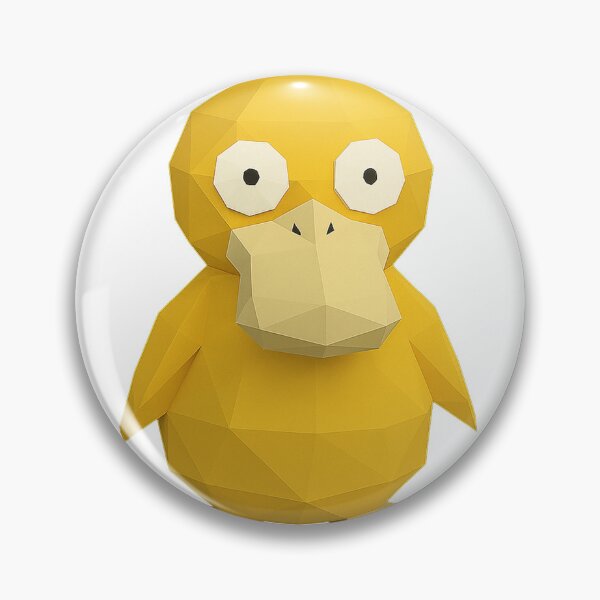 Item preview, Psyduck Sticker - Low Polygon Style designed and sold by LowPolyHub.