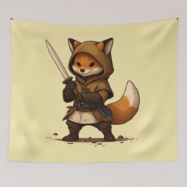 Item preview, The Lone Warrior Fox designed and sold by DakotaPoppin.