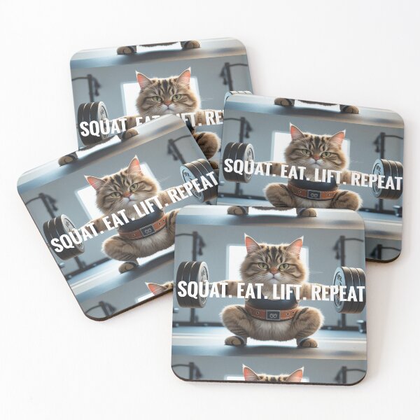 Item preview, Gym squat weightlifting exercise fitness eat lift  designed and sold by o.r.a.n.g.e.HAZE.
