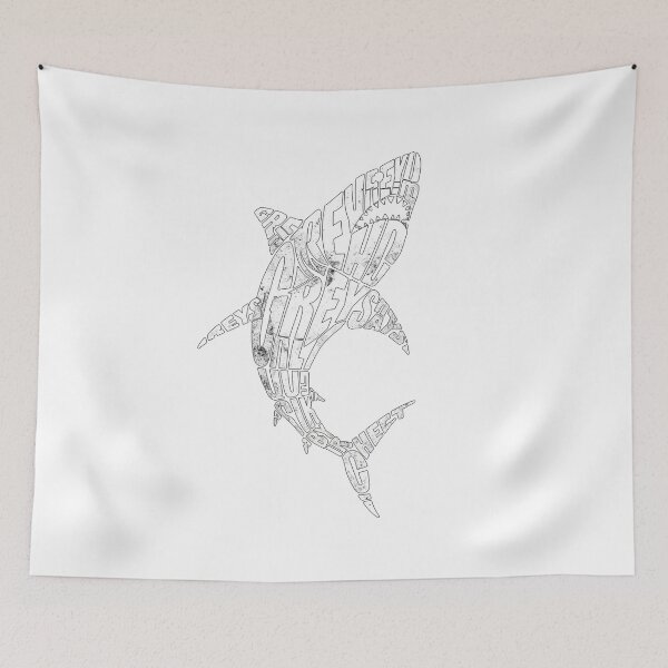 Item preview, Shark Illustration T-Shirt – Wild and Oceanic Style designed and sold by albertotv250.