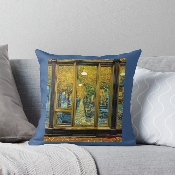 Item preview, "Urban Reflections: Nostalgic Cafe Scene" designed and sold by Artisticanvas.