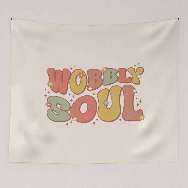 Item preview, Wobbly Soul – Quirky Retro Vibes for Neuro-Spicy Days designed and sold by SingerNZ.