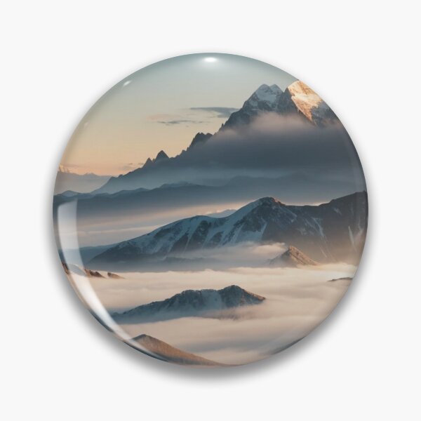 Item preview, Hazy Distant Mountain Landscape designed and sold by vekotpu.