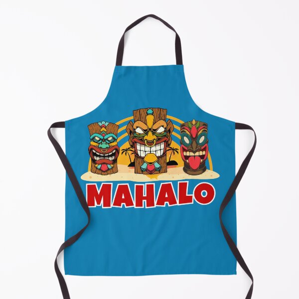 Item preview, Hawaiian vacation vibe Mahalo Tikis Frit-Tees designed and sold by Shean Fritts.