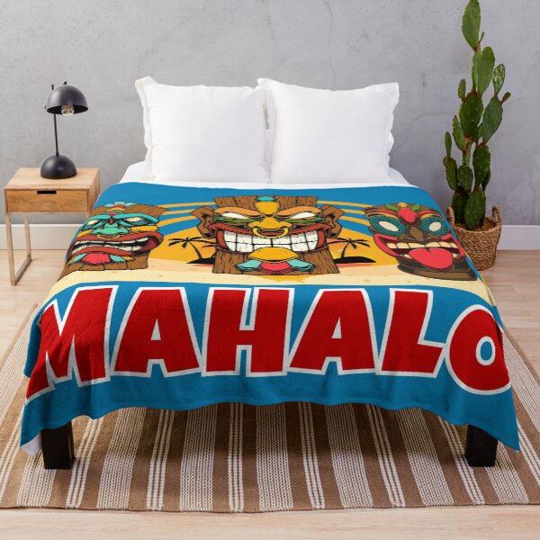 Item preview, Hawaiian vacation vibe Mahalo Tikis Frit-Tees designed and sold by Shean Fritts.