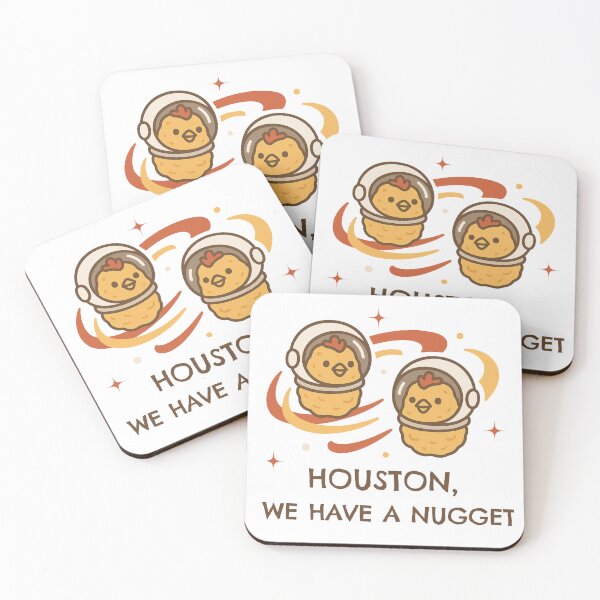Item preview,  Funny Chicken Nugget Astronaut Houston, We Have a Nugget - Minimalist Animal Art designed and sold by BeaverFriends.