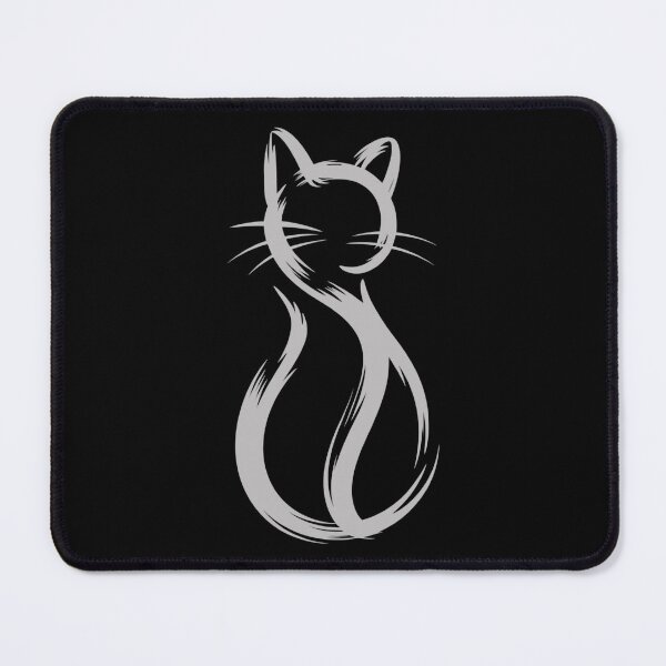 Item preview, Minimalist Brushstroke Cat designed and sold by Crazy Before Cats.