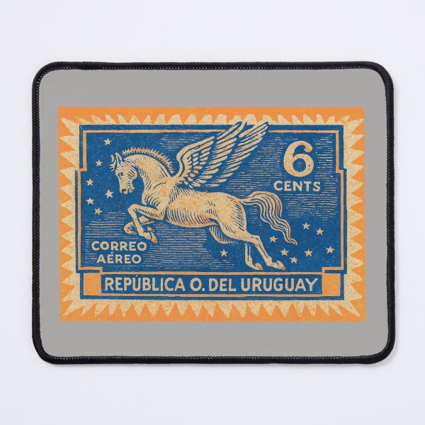 Item preview, Uruguay Pegasus Stamp Poster designed and sold by retrographics.