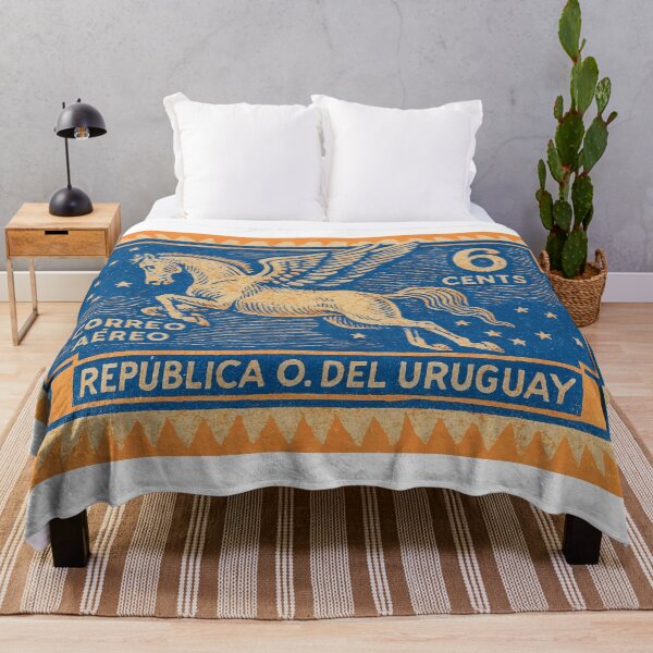 Item preview, Uruguay Pegasus Stamp Poster designed and sold by retrographics.