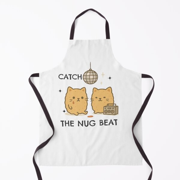 Item preview, Cute Dancing Kitten Nuggets Funny Catch the Nug Beat - Minimalist Animal Art designed and sold by BeaverFriends.