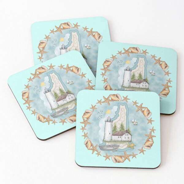 Item preview, Shells New Hampshire Lighthouse designed and sold by artmuvz.