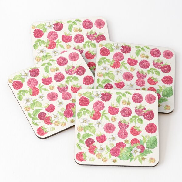 Item preview, Vintage Raspberry Watercolor Fruit Illustration designed and sold by Honominu.