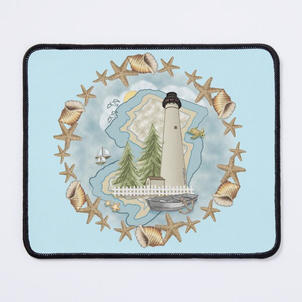 Item preview, Shells New Jersey Lighthouse designed and sold by artmuvz.