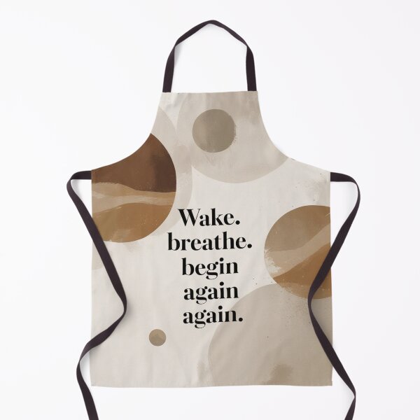 Item preview, Wake. Breathe. Begin Again – Zen Minimalist Quote Art designed and sold by Irene Catchmind.