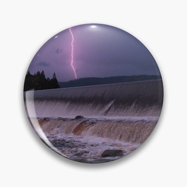 Item preview, Mackintosh Dam Spillway - Lightning Over Tullah, Winter Storm Tasmania  designed and sold by taspaul.