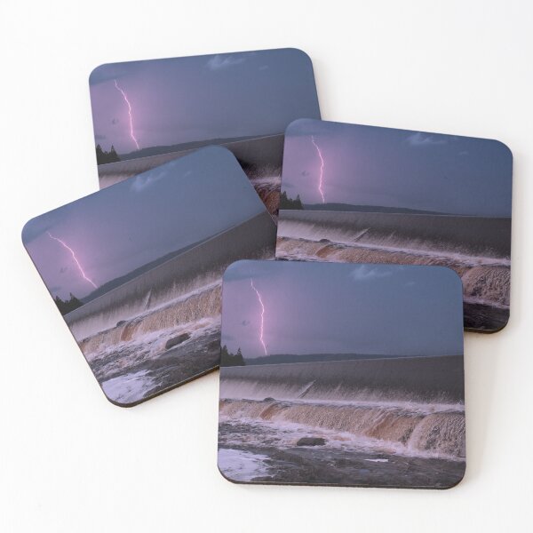 Item preview, Mackintosh Dam Spillway - Lightning Over Tullah, Winter Storm Tasmania  designed and sold by taspaul.