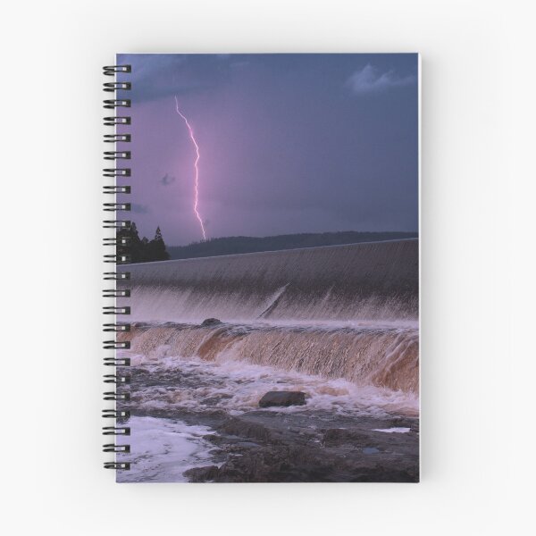 Item preview, Mackintosh Dam Spillway - Lightning Over Tullah, Winter Storm Tasmania  designed and sold by taspaul.