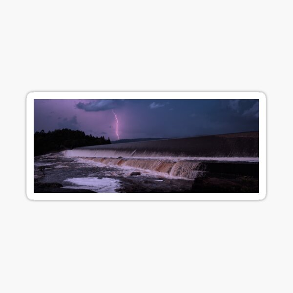 Item preview, Mackintosh Dam Spillway - Lightning Over Tullah, Winter Storm Tasmania  designed and sold by taspaul.