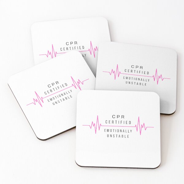 Item preview, CPR certified, emotionally unstable (Nursing/Pre-Med) designed and sold by The Campus Cart.
