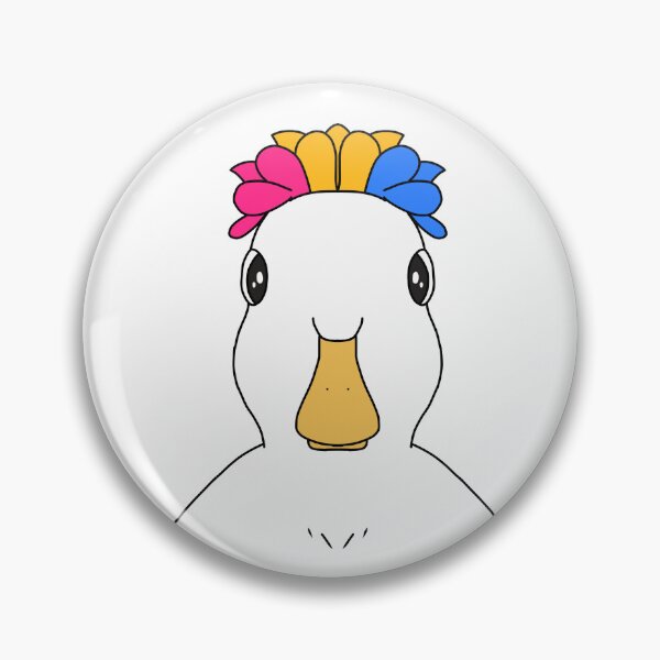 Item preview, flower crown silly goose | subtle pansexual flag designed and sold by blouhour.