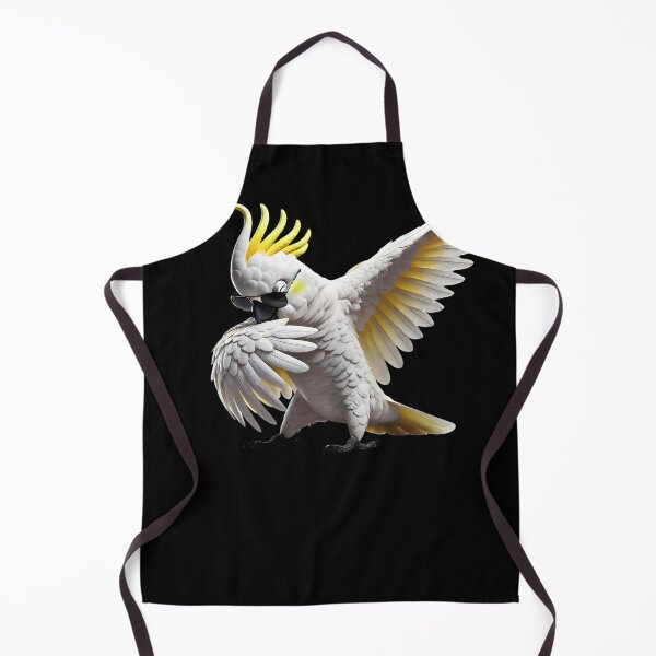 Item preview, Dabbing Sulphur-Crested Cockatoo Parrot Lover Birding designed and sold by Kimberley King Art  King Art.