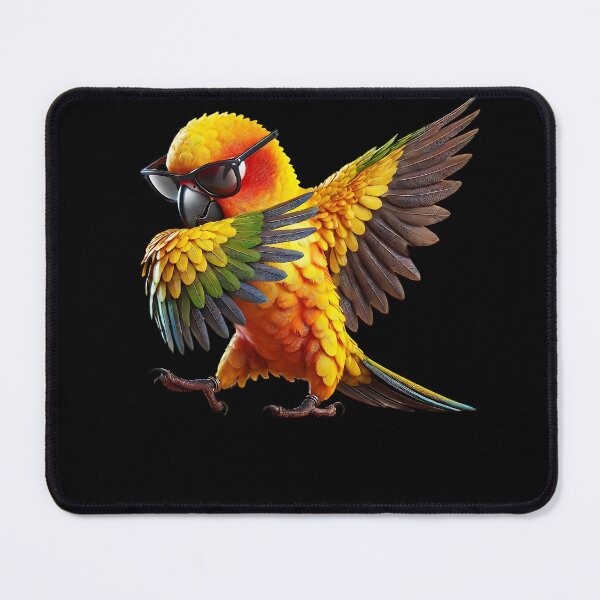 Item preview, Dabbing Sun Conure Parrot Lover Birding designed and sold by Kimberley King Art King Art.