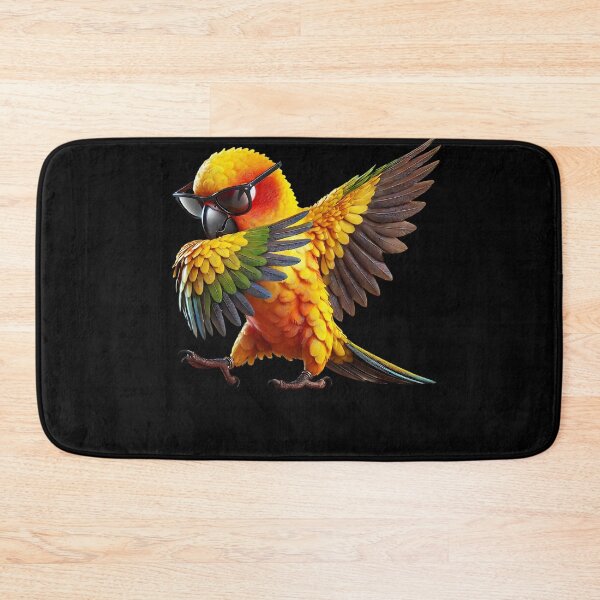 Item preview, Dabbing Sun Conure Parrot Lover Birding designed and sold by Kimberley King Art  King Art.