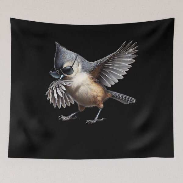Item preview, Dabbing Tufted Titmouse Bird Watcher Lover Birding designed and sold by Kimberley King Art  King Art.