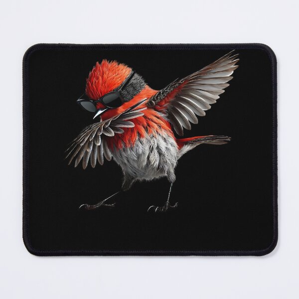 Item preview, Dabbing Vermilion Flycatcher Bird Watcher Lover Birding designed and sold by Kimberley King Art King Art.