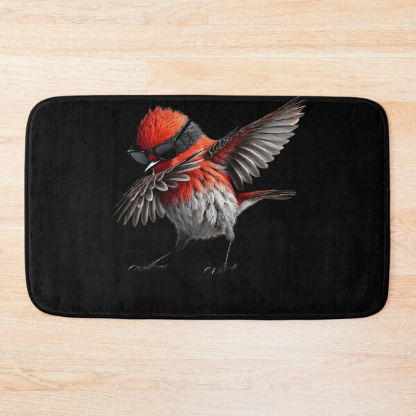 Item preview, Dabbing Vermilion Flycatcher Bird Watcher Lover Birding designed and sold by Kimberley King Art  King Art.