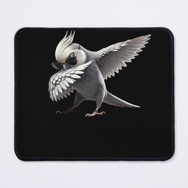 Item preview, Dabbing White Faced Cockatiel Parrot Lover Birding designed and sold by Kimberley King Art King Art.