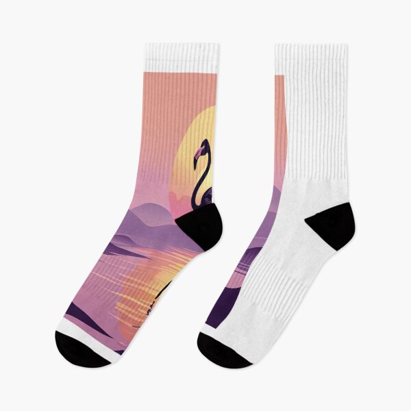 Item preview, Majestic Flamingo Silhouette at Sunset designed and sold by Max Store.