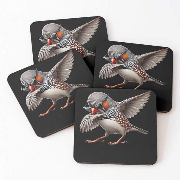 Item preview, Dabbing Zebra Finch Bird Watcher Lover Birding designed and sold by Kimberley King Art  King Art.