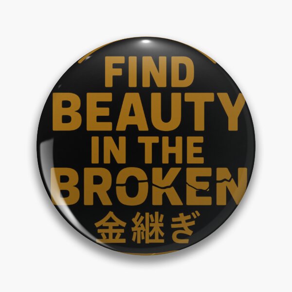 Item preview, Kintsugi Gold Cracks Motivational Typography Design designed and sold by AnTartstudios.