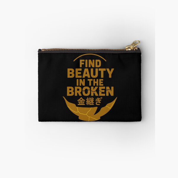 Item preview, Kintsugi Gold Cracks Motivational Typography Design designed and sold by AnTartstudios.