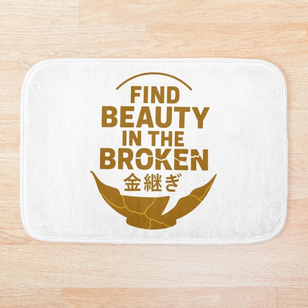 Item preview, Diseño tipográfico motivacional de Kintsugi Gold Cracks designed and sold by AnTartstudios.