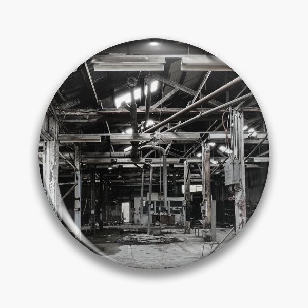 Item preview, Derelict Timber Workshop - Industrial Decay in B&W designed and sold by taspaul.