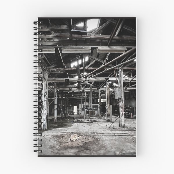 Item preview, Derelict Timber Workshop - Industrial Decay in B&W designed and sold by taspaul.