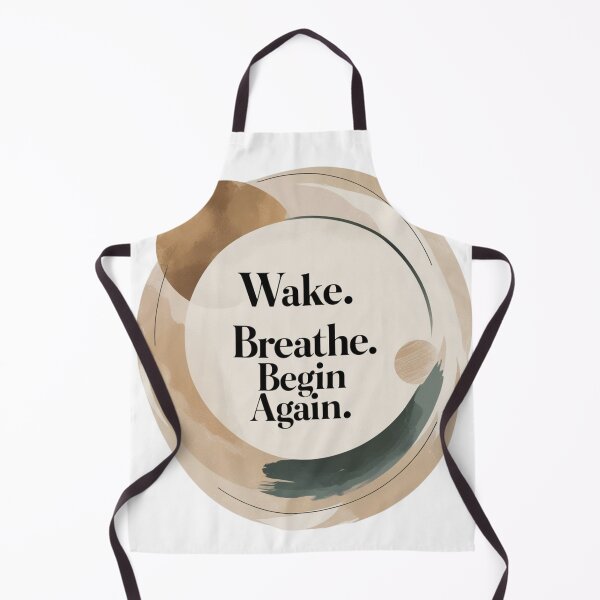 Item preview, Wake. Breathe. Begin Again – Zen Minimalist Quote Art designed and sold by Irene Catchmind.
