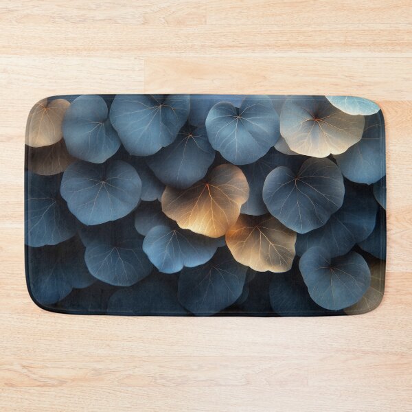 Artikelvorschau, Golden Glow Heart Leaves – Stimmungsvolles botanisches Kunstdesign entworfen und verkauft von Art of Ngu.