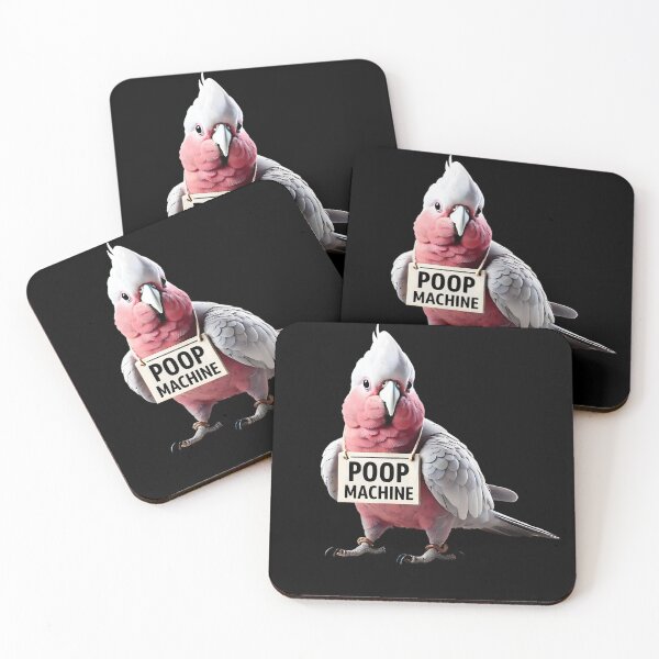 Item preview, Funny Poop Machine Cockatoo Galah Parrot Lover Birding Meme designed and sold by Kimberley King Art  King Art.