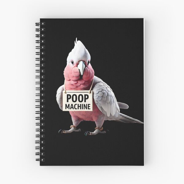 Item preview, Funny Poop Machine Cockatoo Galah Parrot Lover Birding Meme designed and sold by Kimberley King Art  King Art.