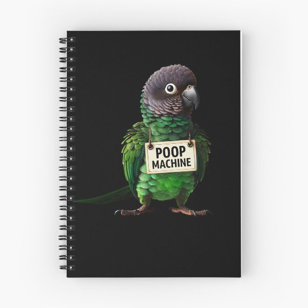 Item preview, Funny Poop Machine Dusky Conure Parrot Lover Birding Meme designed and sold by Kimberley King Art  King Art.