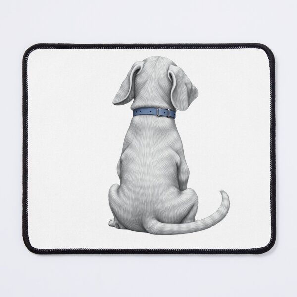 Item preview, "Lonely Puppy from Behind – Cute Cartoon Dog Art designed and sold by Prapan.