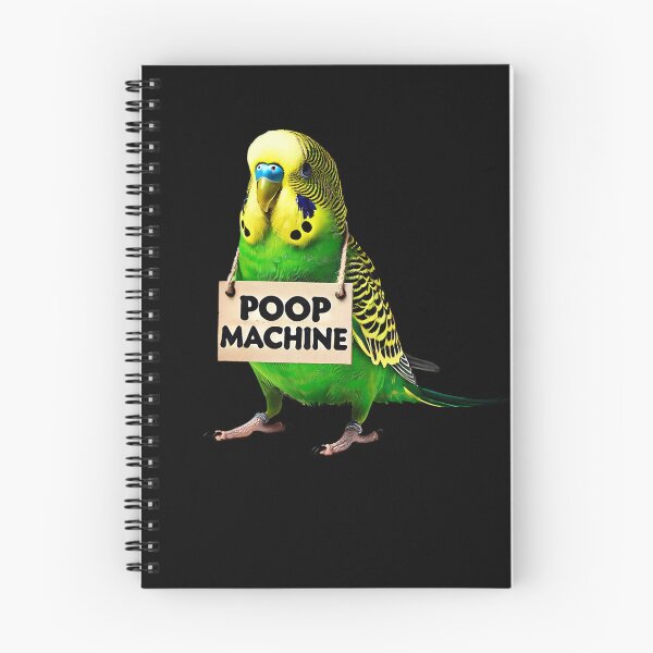 Item preview, Funny Poop Machine Green Budgerigar Parakeet Parrot Lover Birding Meme designed and sold by Kimberley King Art  King Art.