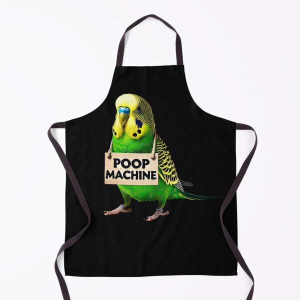 Item preview, Funny Poop Machine Green Budgerigar Parakeet Parrot Lover Birding Meme designed and sold by Kimberley King Art King Art.