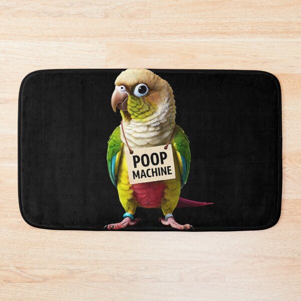 Item preview, Funny Poop Machine Green Cheeked Pineapple Conure Parrot Lover Birding Meme designed and sold by Kimberley King Art  King Art.
